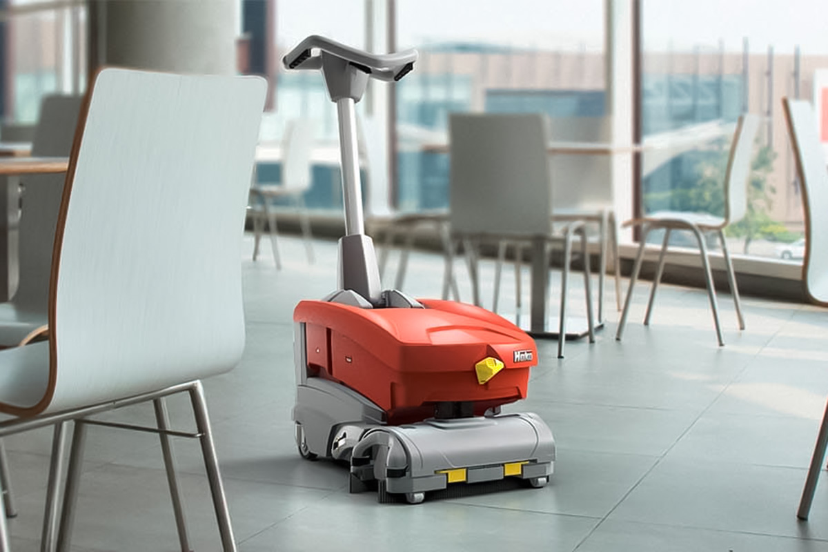 Hako Scrubmaster B/E8 - Autolaveuse accompagnée Hako B/E8