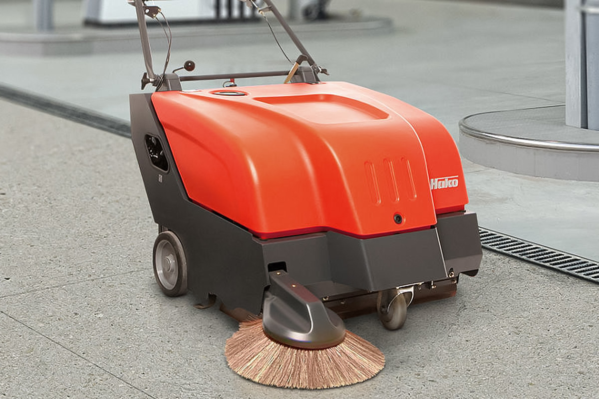 Hako Sweepmaster B800 - Balayeuse aspirateur accompagnée Hako B800